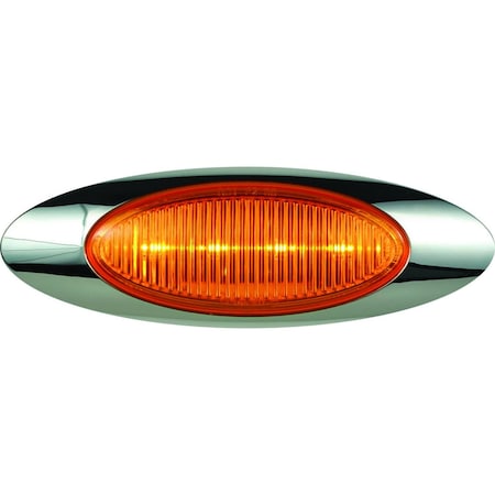 Optronics 4-Led 6.5in. Yellow Marker/Clearance Light With Metripack Connector And Bezel 00212345P